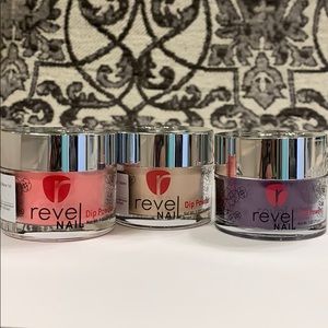 Lot of 3 Revel Nail Dip Powder